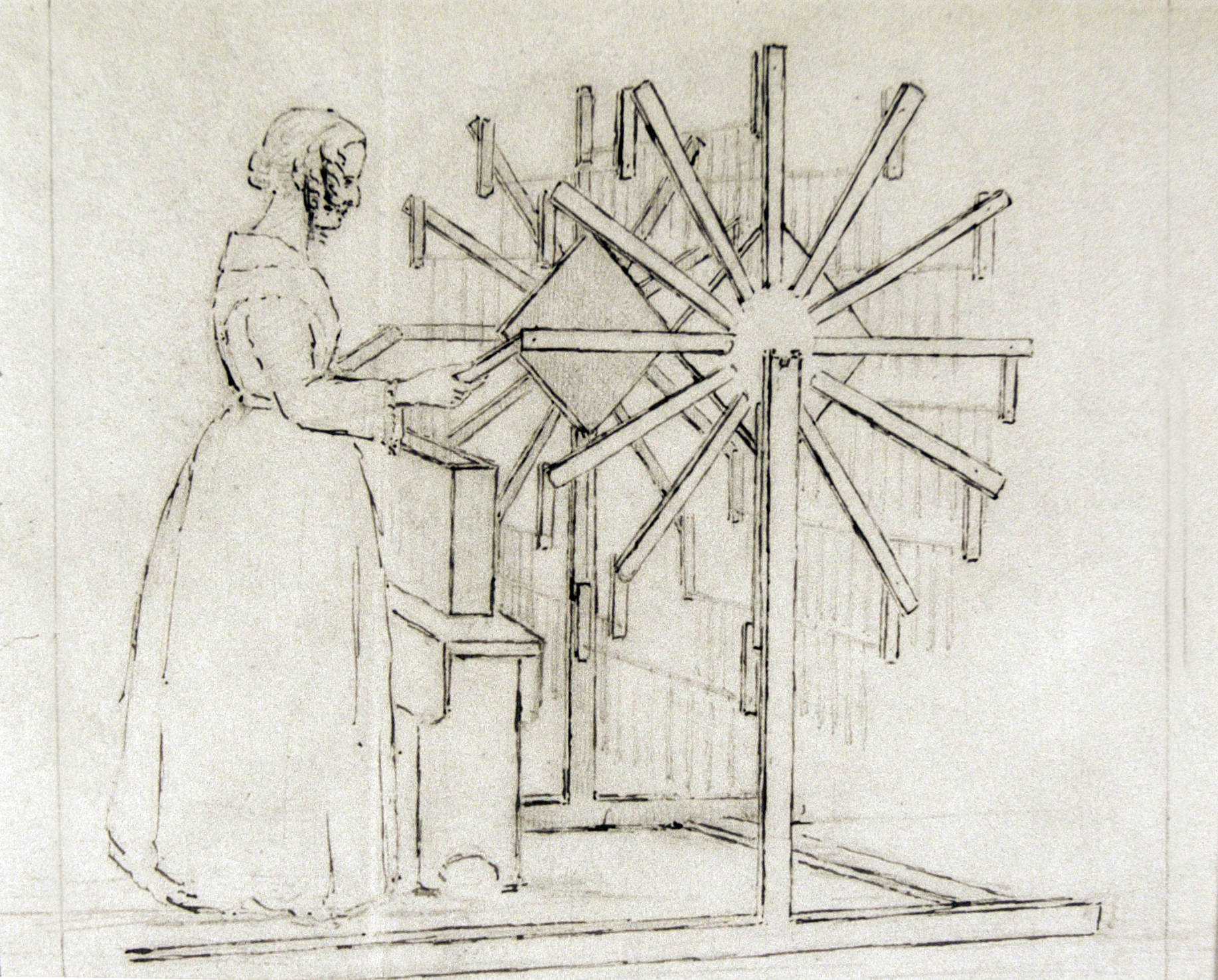Machine à fabriquer des bougies par Anne Langton vers 1846