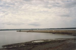 Landscape of the river and quay.