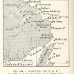 Carte des stations en Labrador construit vers 1913